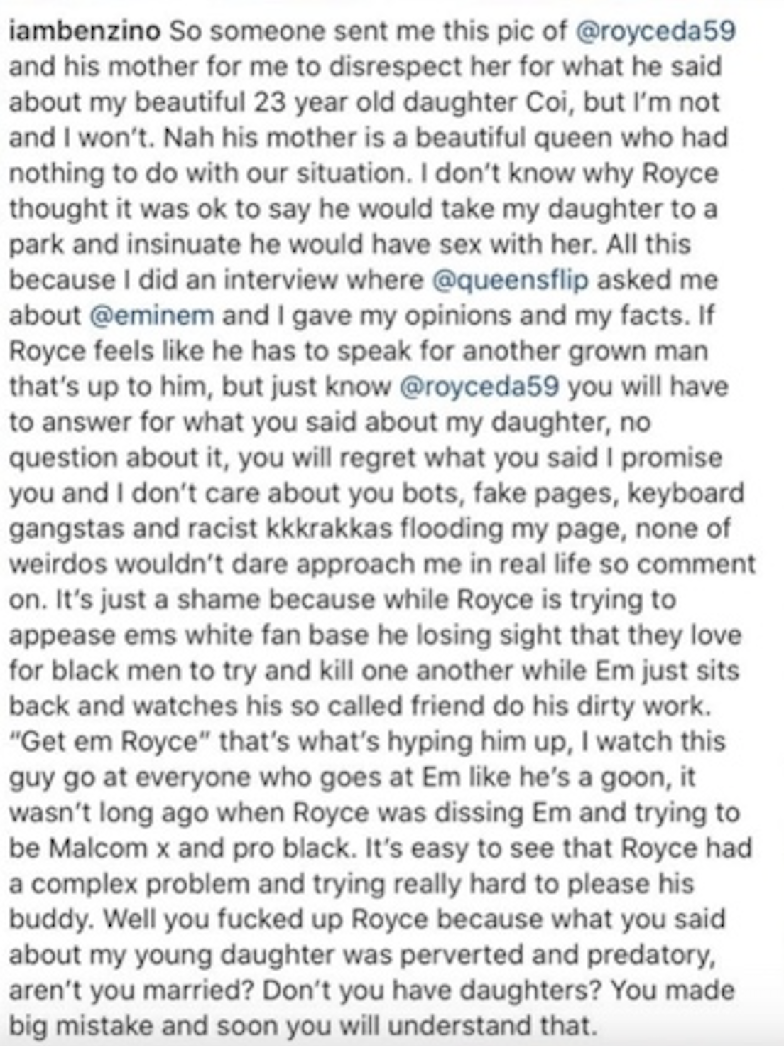 Benzino Beef