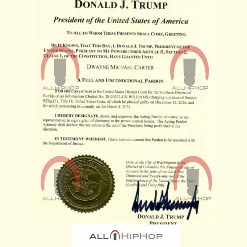 President Donald Trump's Pardon Of Lil Wayne