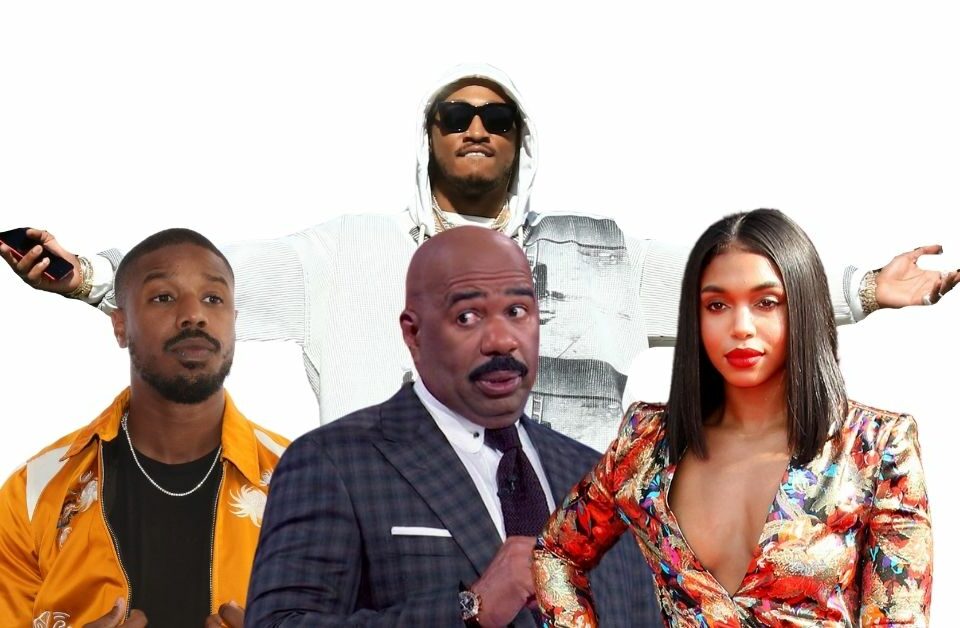 Future, Michael B Jordan, Steve Harvey and Lori Harvey/WENN