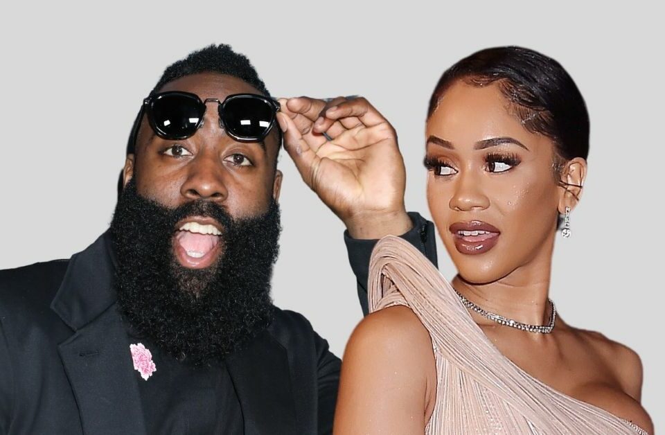 James Harden and Saweetie