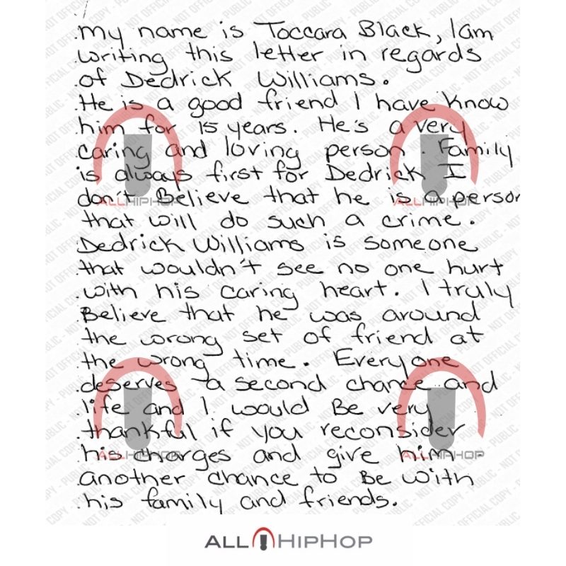 Woman Write A Letter to Judge On Behalf Of XXXTentacion's Alleged Killer (1)