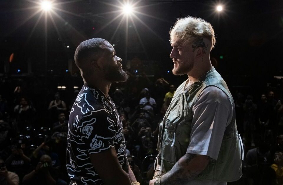 Tyron Woodley and Jake Paul