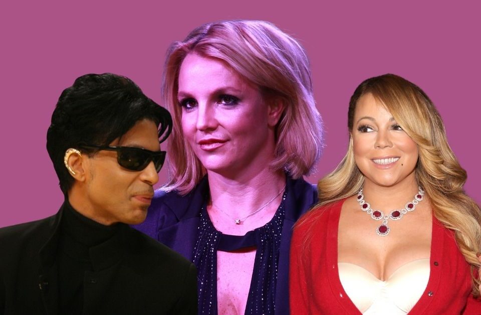 Prince Britney Spears and Mariah Carey
