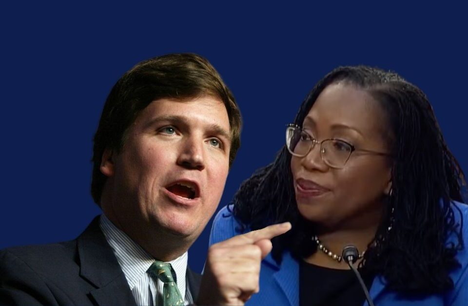 Tucker Carlson and Ketanji Brown Jackson
