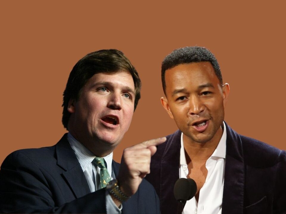 Tucker Carlson and John Legend