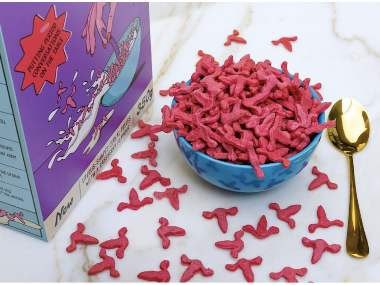 Period crunch has been designed to be a menstrual conversation starter. (INTIMINA)