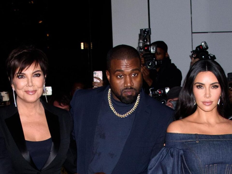 Kris Jenner, Kanye West and Kim Kardashian