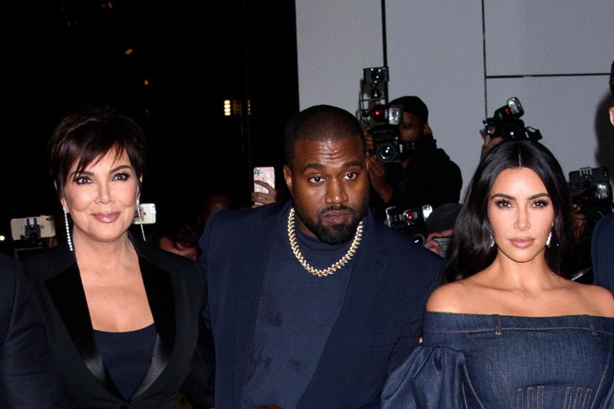 Kris Jenner, Kanye West and Kim Kardashian