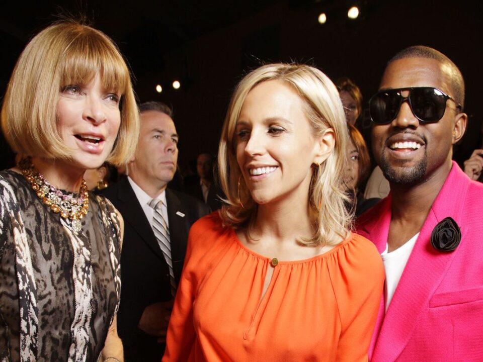 Anna Wintour and Kanye West