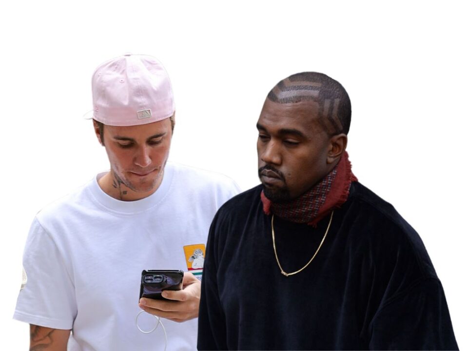 Justin Bieber and Kanye West