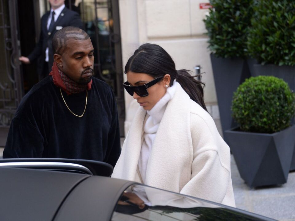 Kanye West and Kim Kardashian West