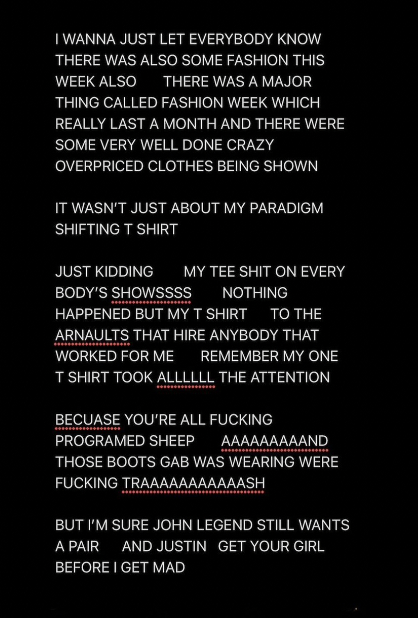 Kanye Threatens Justin Bieber 