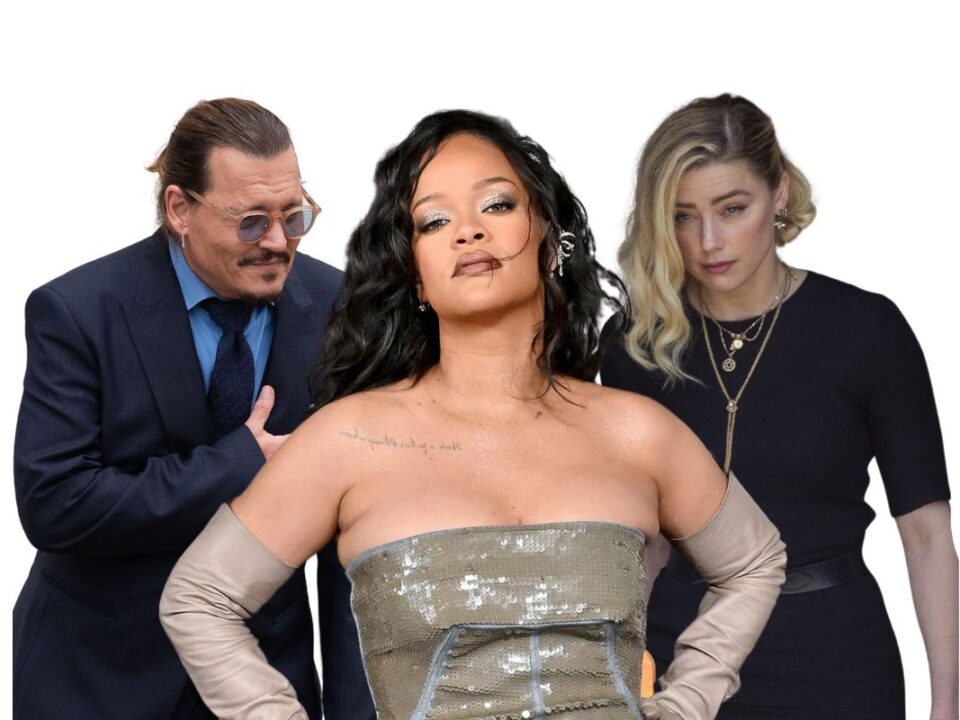 Johnny Depp, Rihanna and Amber Heard