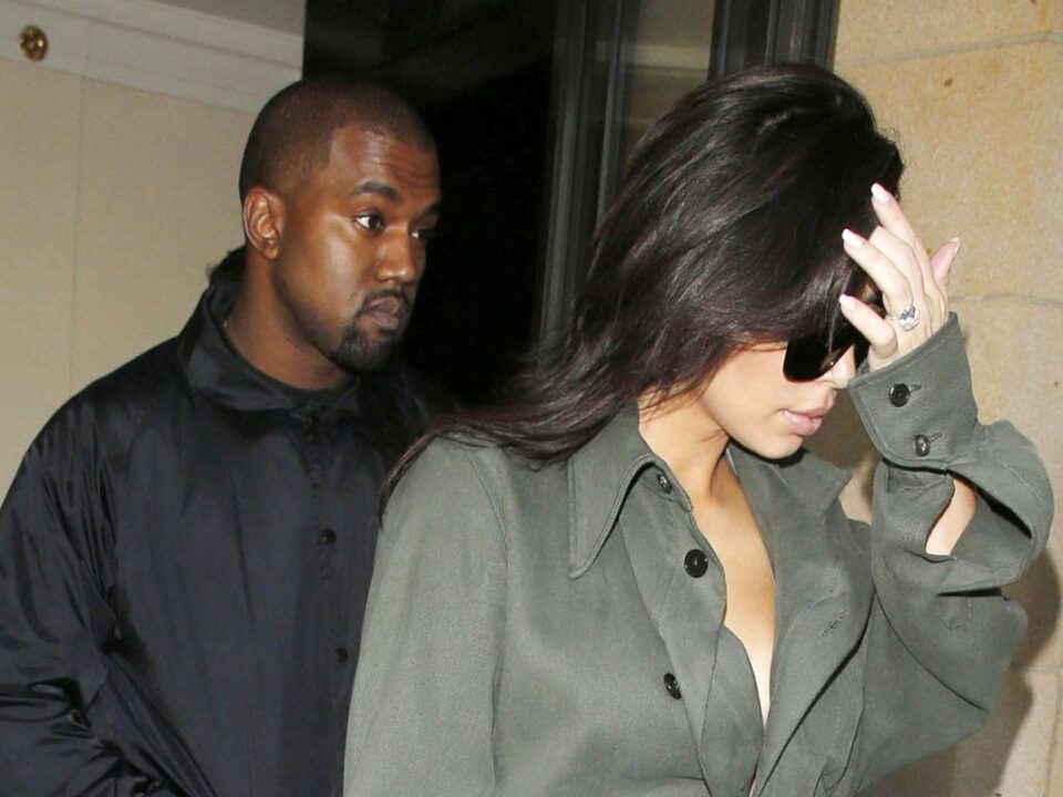 Kanye West and Kim Kardashian