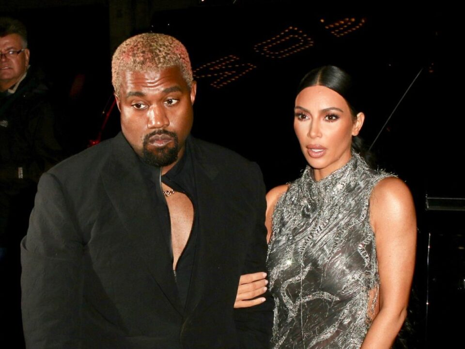 Kanye West and Kim Kardashian