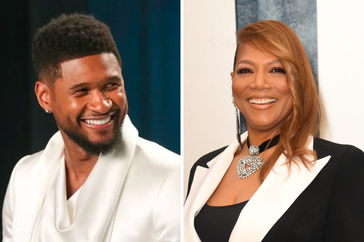 Usher Interrupts His Las Vegas Show To Give Queen Latifah Her Flowers