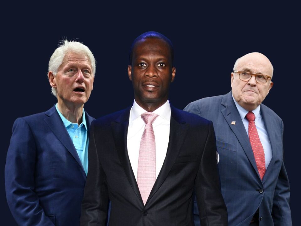 bill clinton, pras and Rudy Giuliani