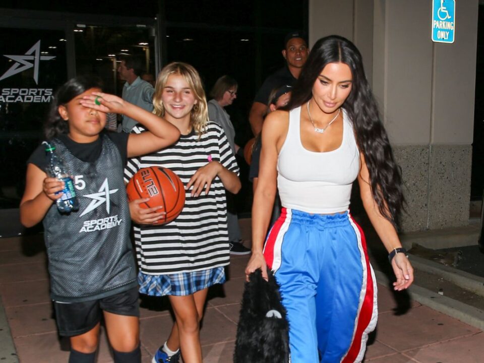 Kim Kardashian and North West