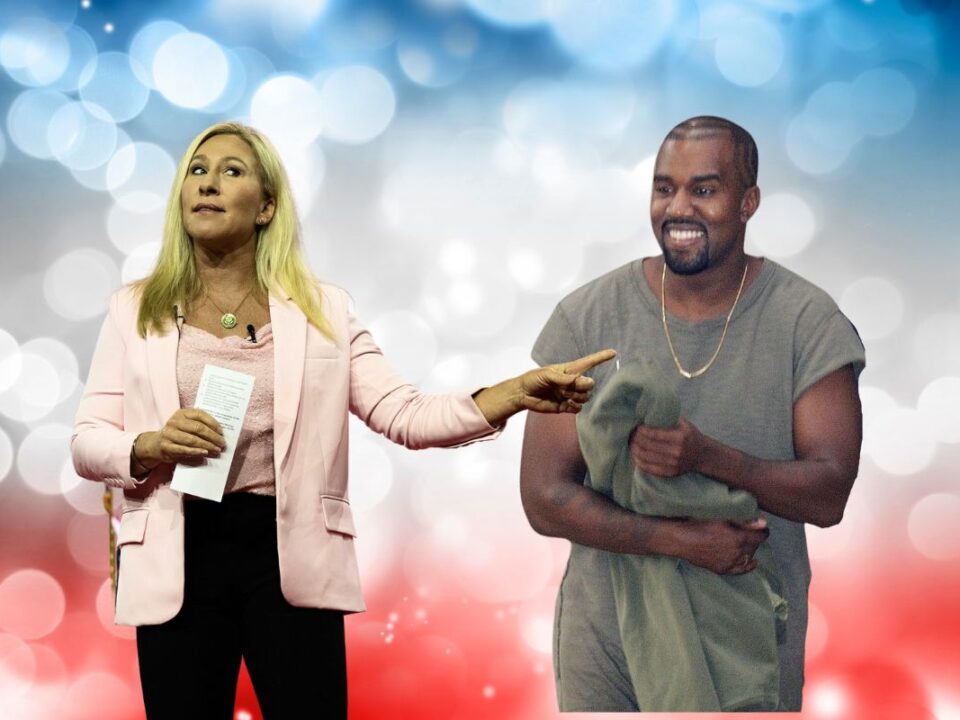 Marjorie Taylor Green and Kanye West