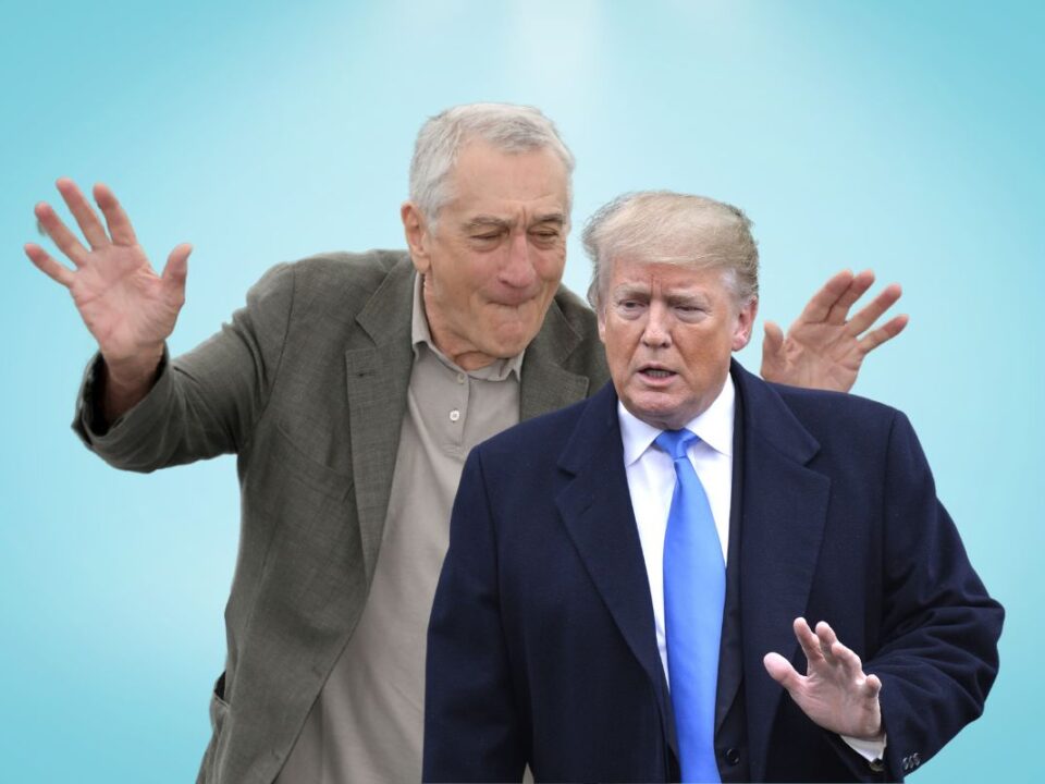 Robert De Niro and Donald Trump
