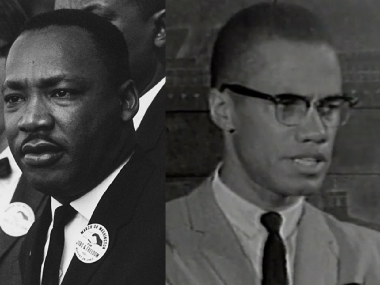 Martin Luther King Jr. and Malcolm X