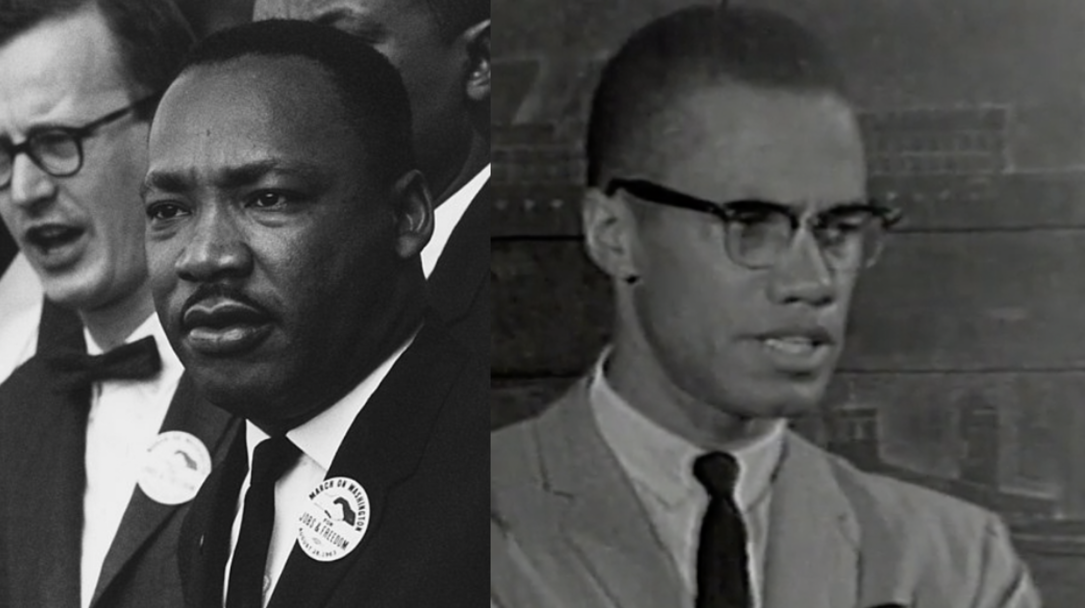 Martin Luther King Jr. and Malcolm X