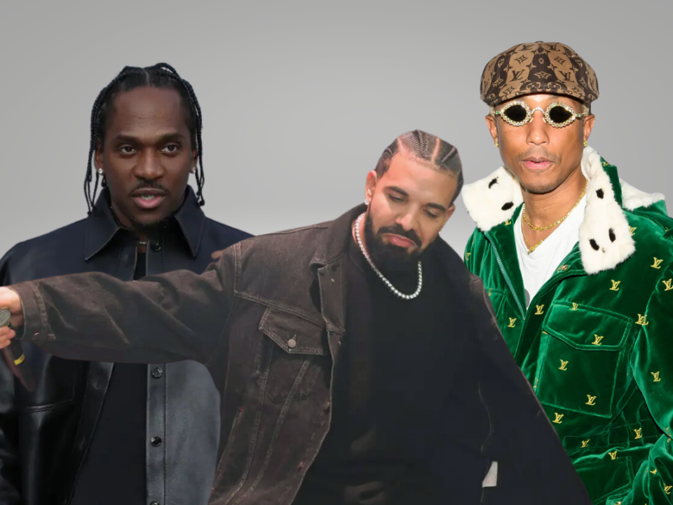 Drake Pusha T Pharrell Williams