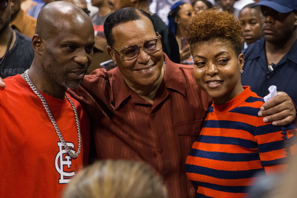 DMX, Louis Farrakhan and Taraji P Henson