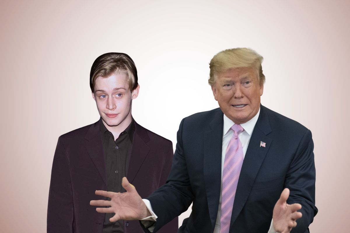 Macaulay Culkin and Donald Trump