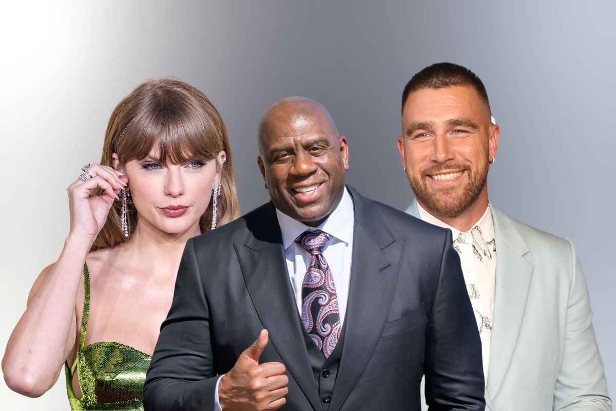 Taylor Swift, Magic Johnson and Travis Kelce