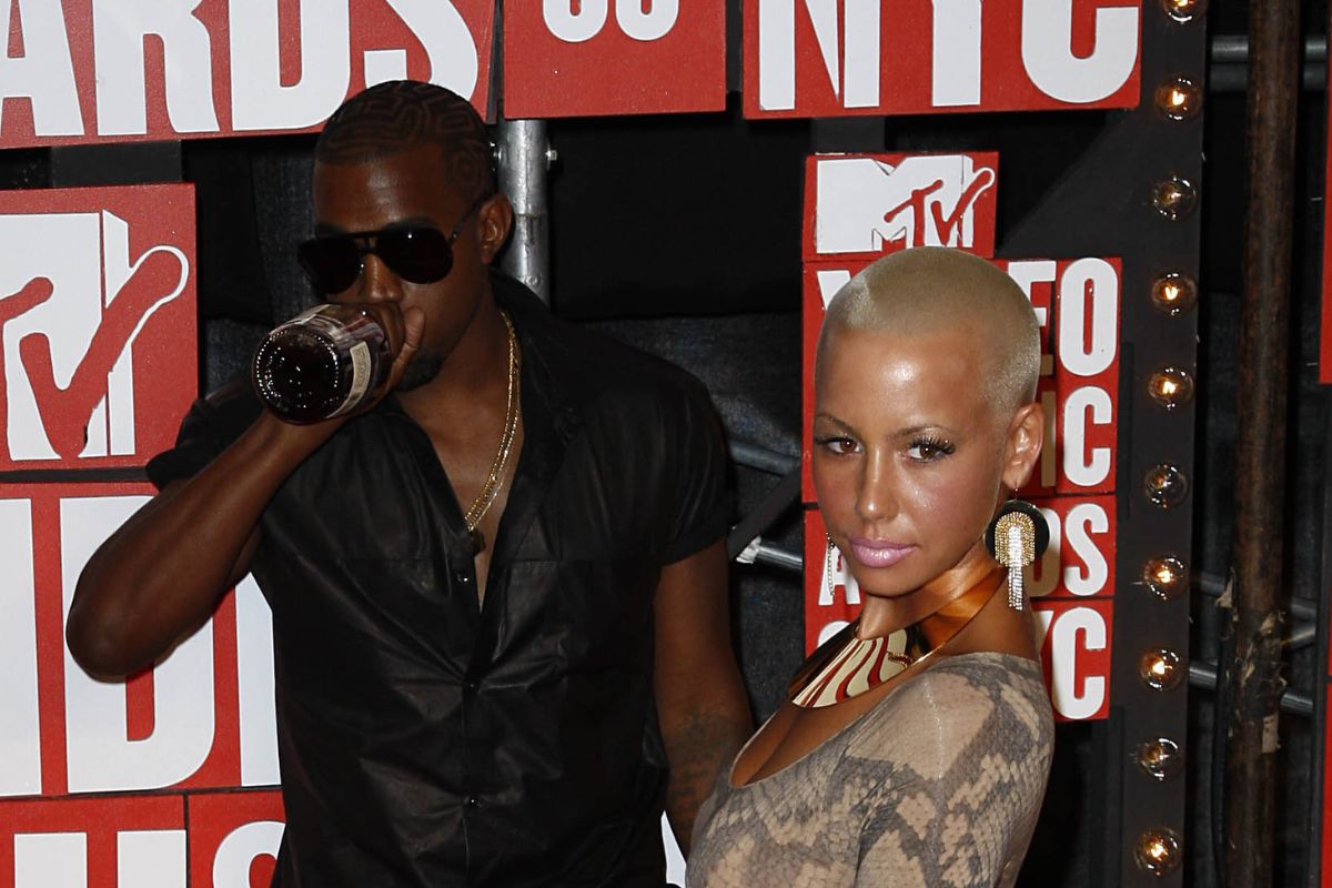 Ye and Amber Rose