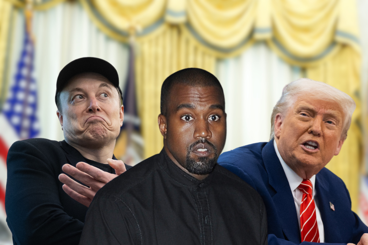 kanye West Donald Trump Elon Musk