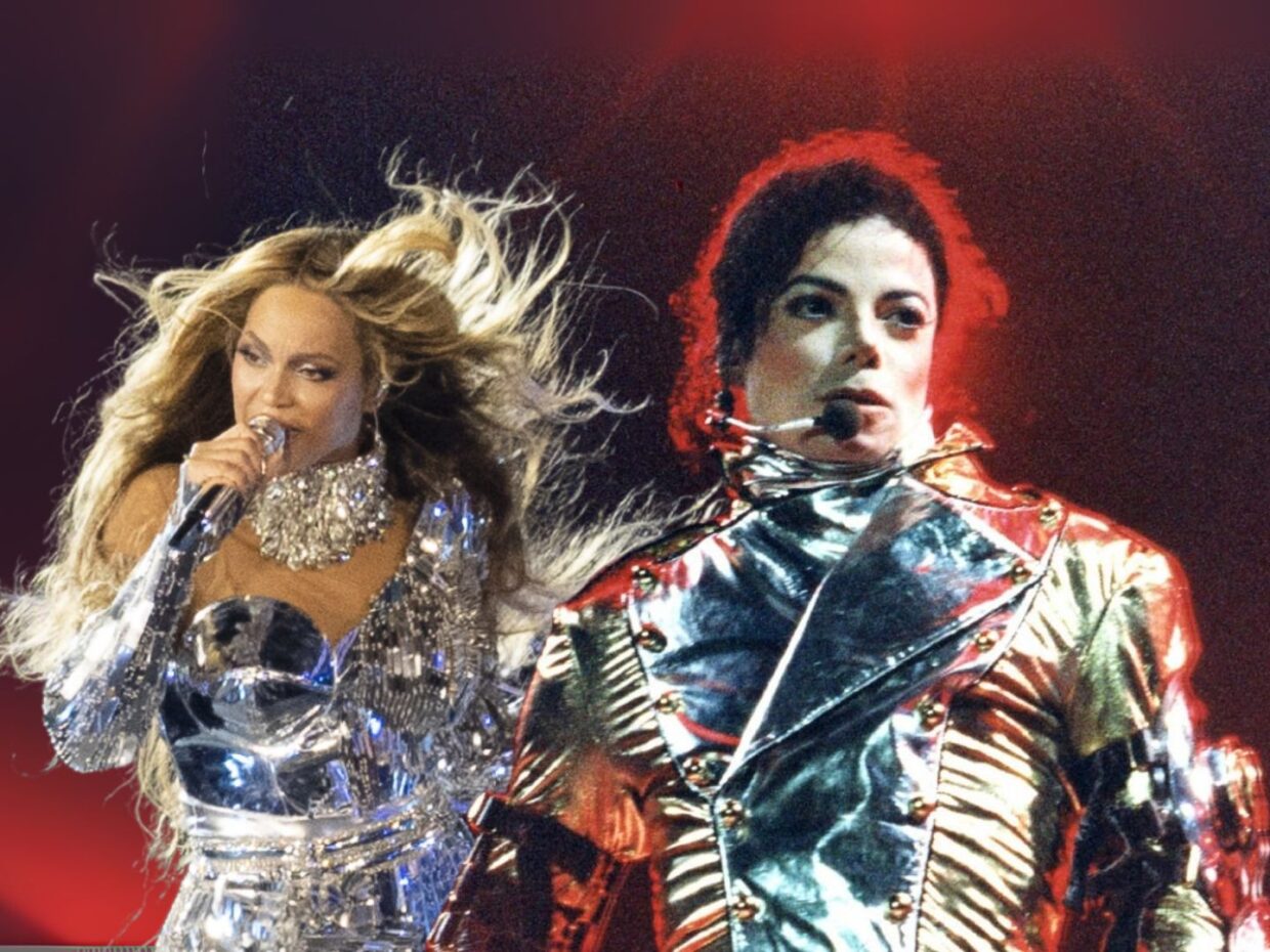 Michael Jackson and his daughter Beyonce